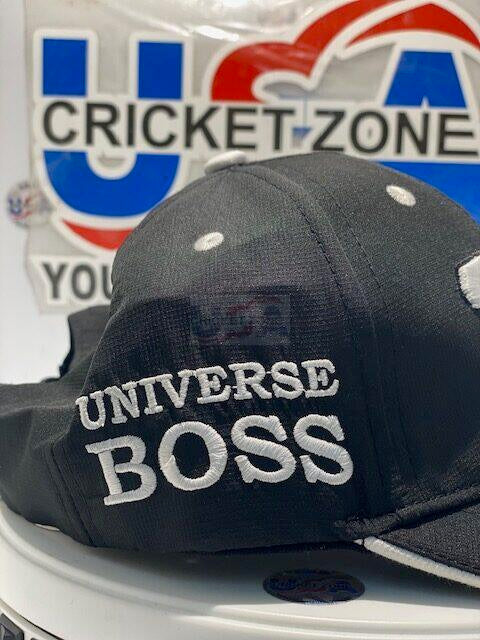 CHRIS GAYLE UNIVERSE BOSS 333 HAT - BLACK AND WHITE