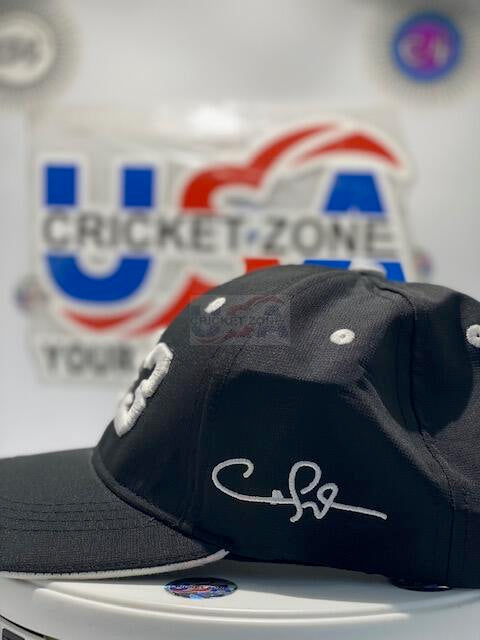 CHRIS GAYLE UNIVERSE BOSS 333 HAT - BLACK AND WHITE