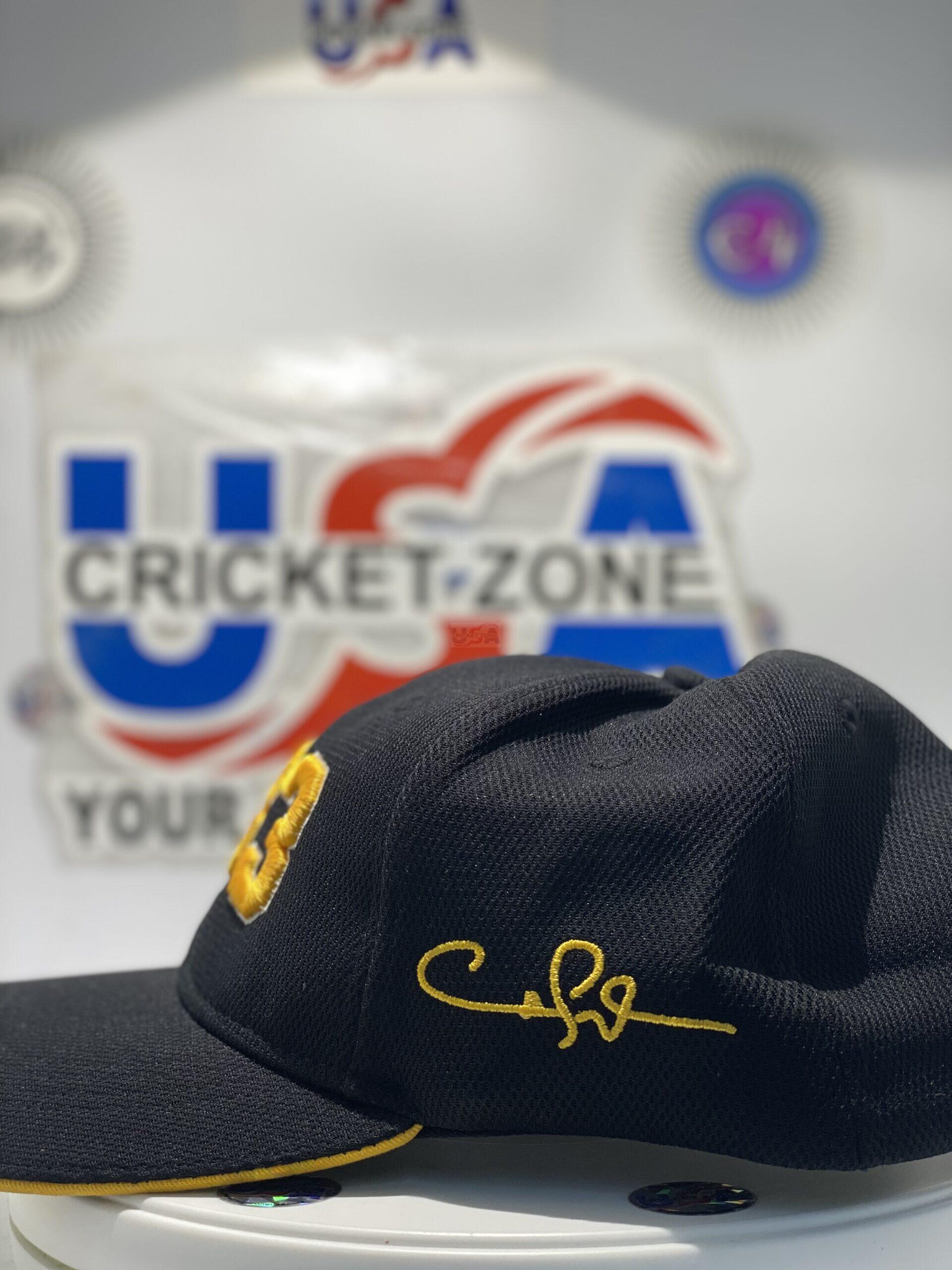 CHRIS GAYLE UNIVERSE BOSS 333 HAT - BLACK AND YELLOW