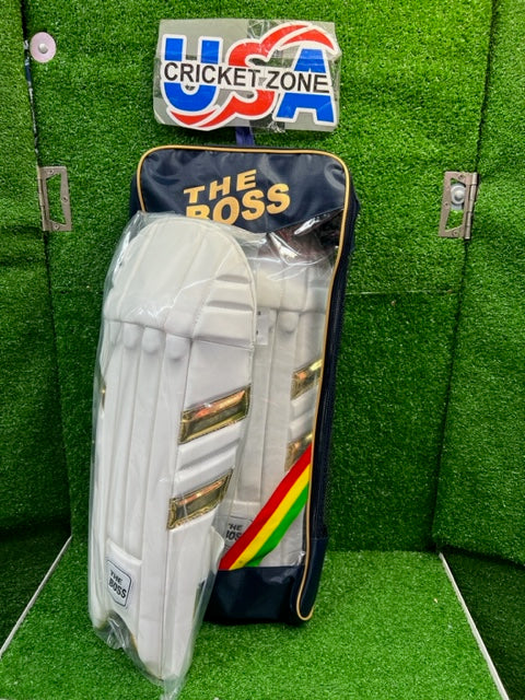 THE BOSS 333 WHITE WICKET KEEPING PADS