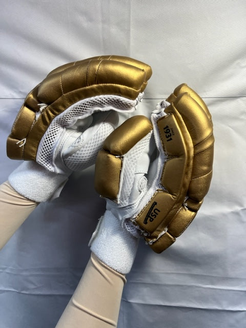SG TEST GOLD BATTING GLOVES