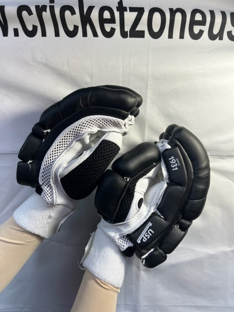 SG TEST Black Batting Gloves - 2025