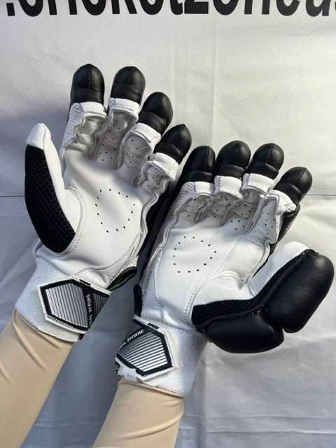 SG TEST Black Batting Gloves - 2025