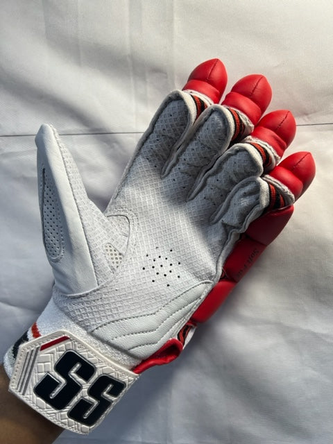 SS LIMITED EDITION  FULL RED BATTING GLOVES