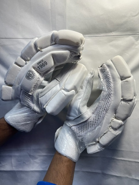 SS Ton Player Edition Full White Batting Gloves - 2023