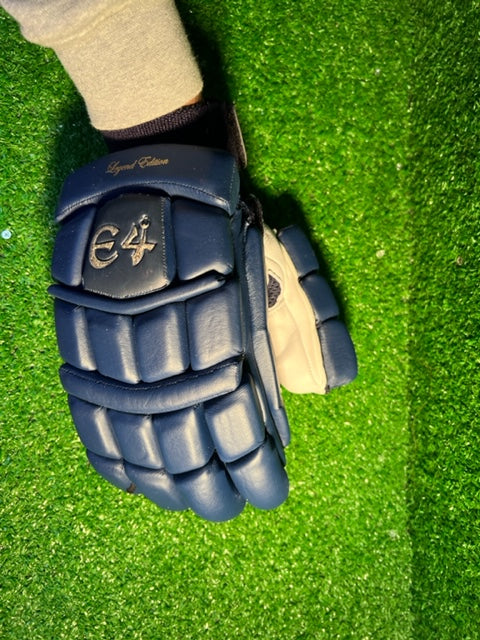 E4 LEGEND EDITION NAVY BLUE BATTING GLOVES