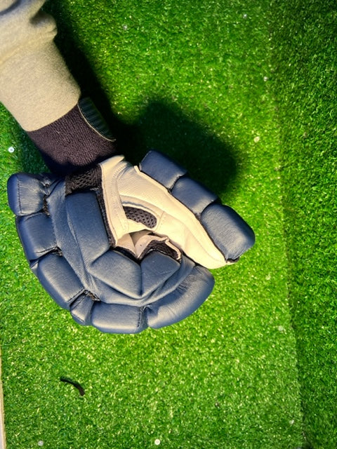 E4 LEGEND EDITION NAVY BLUE BATTING GLOVES