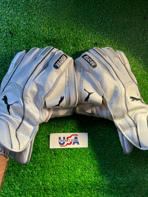 PUMA EVO SE WICKET KEEPING GLOVES - WHITE
