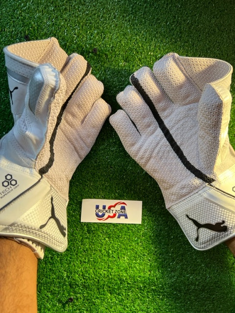 PUMA EVO SE WICKET KEEPING GLOVES - WHITE