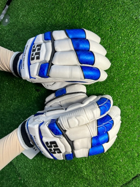 SS LIMITED EDITION  BATTING GLOVES - 2023 White and Blue