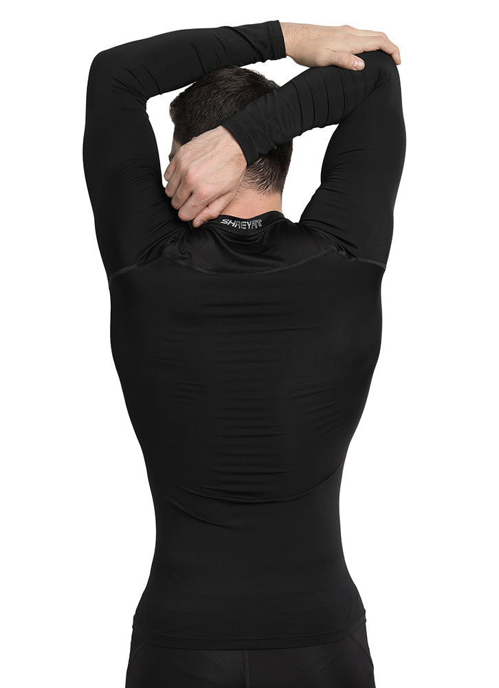 SHREY INTENSE COMPRESSION LONG SLEEVE TOP - BLACK