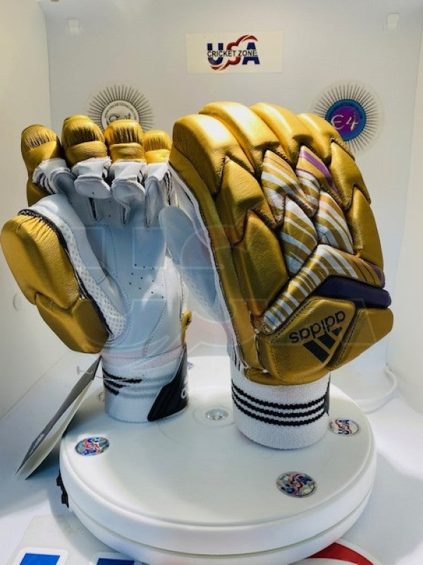 ADIDAS INCURZA 1.0 COLORED BATTING GLOVES - GOLD