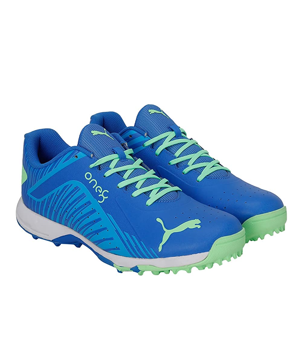 PUMA 22 FH VK RUBBER CRICKET SHOES - BLUEMAZING GREEN