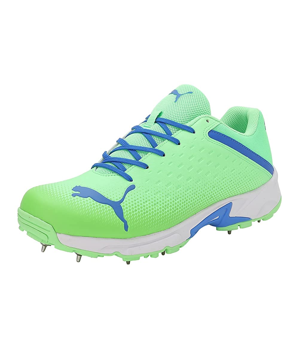PUMA SPIKE 22.2 MEN'S CRICKET SHOES - ELEKTRO GREEN & BLUEMAZING