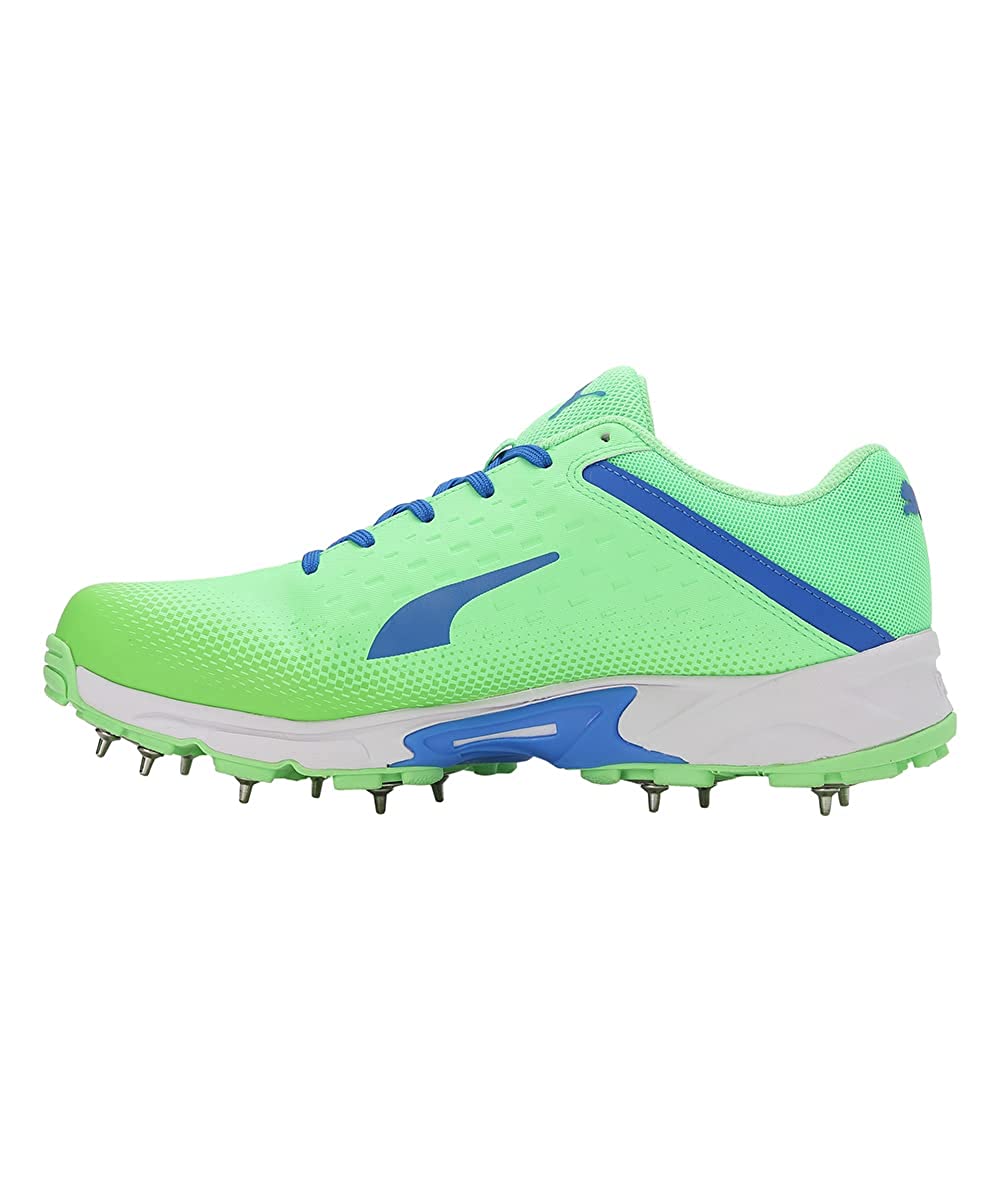 PUMA SPIKE 22.2 MEN'S CRICKET SHOES - ELEKTRO GREEN & BLUEMAZING