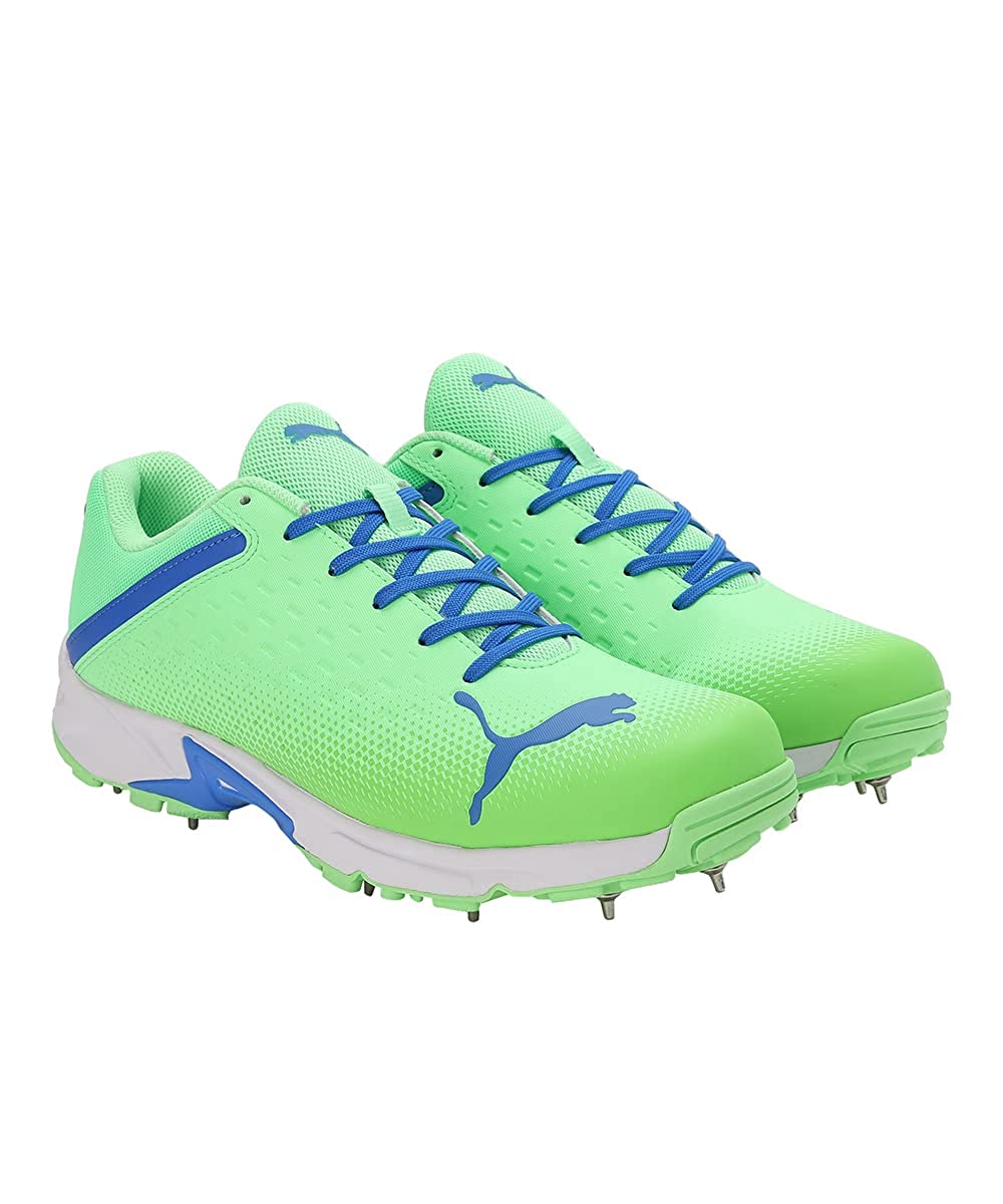 PUMA SPIKE 22.2 MEN'S CRICKET SHOES - ELEKTRO GREEN & BLUEMAZING