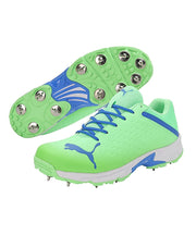 PUMA SPIKE 22.2 MEN'S CRICKET SHOES - ELEKTRO GREEN & BLUEMAZING