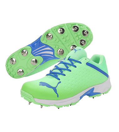 PUMA SPIKE 22.2 MEN'S CRICKET SHOES - ELEKTRO GREEN & BLUEMAZING