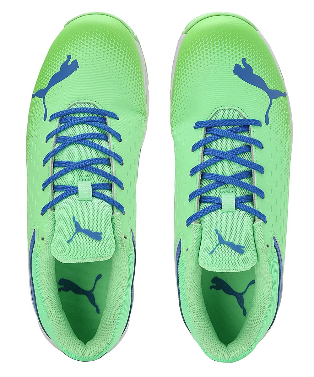 PUMA SPIKE 22.2 MEN'S CRICKET SHOES - ELEKTRO GREEN & BLUEMAZING