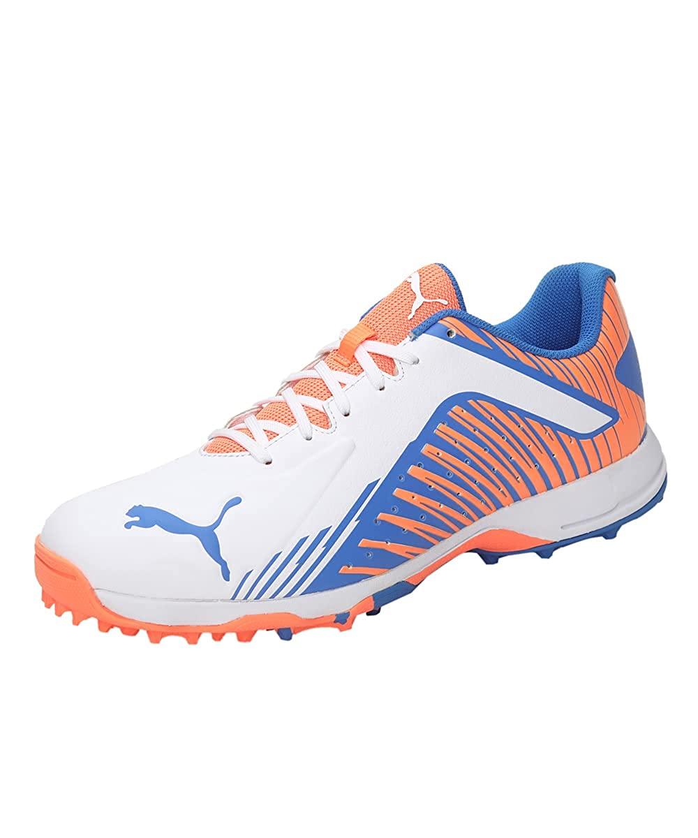 PUMA 22 FH RUBBER MEN'S CRICKET SHOES - WHITE BLUEMAZING