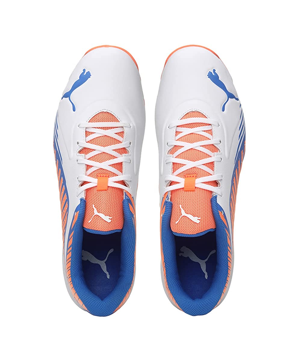 PUMA 22 FH RUBBER MEN'S CRICKET SHOES - WHITE BLUEMAZING