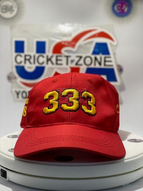 CHRIS GAYLE UNIVERSE BOSS 333 HAT - RED