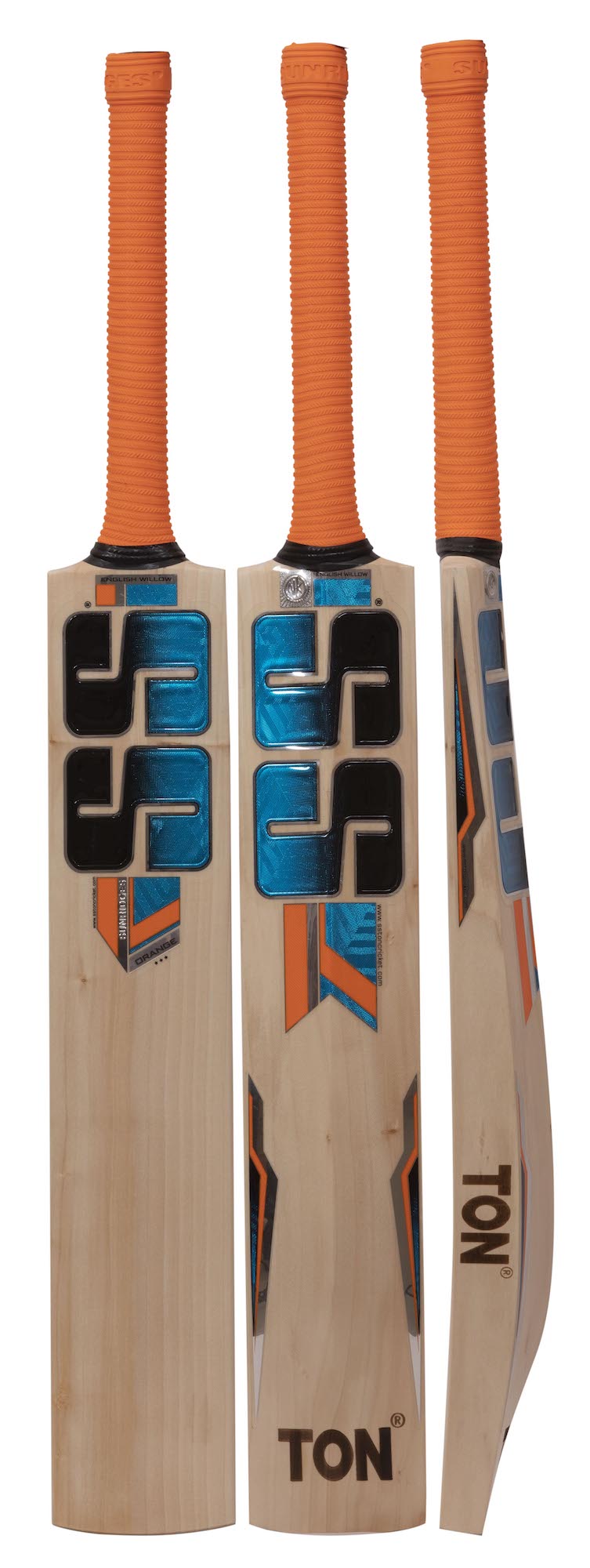 SS Orange English Willow Cricket Bat - 2023