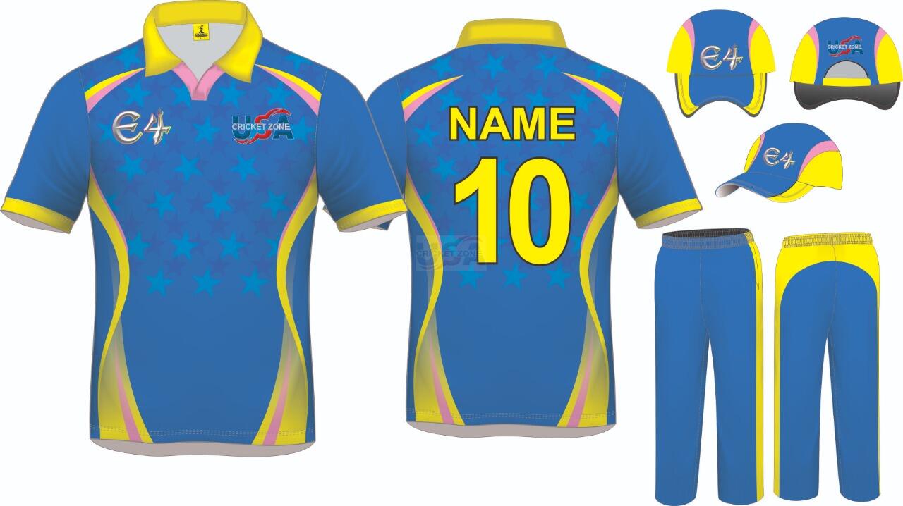 CRICKET ZONE USA FULL COLOR UNIFORMS (Special Order)