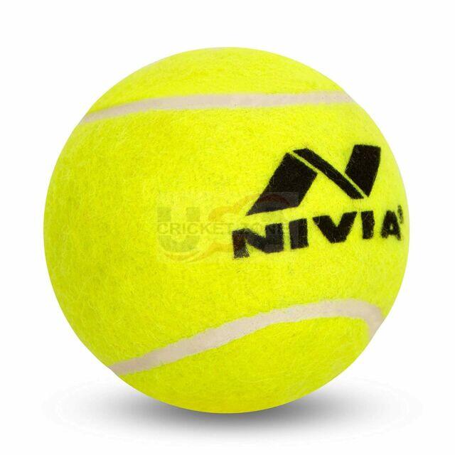 NIVIA CRICKET TENNIS BALL 120-130 grams - Pack Of 6